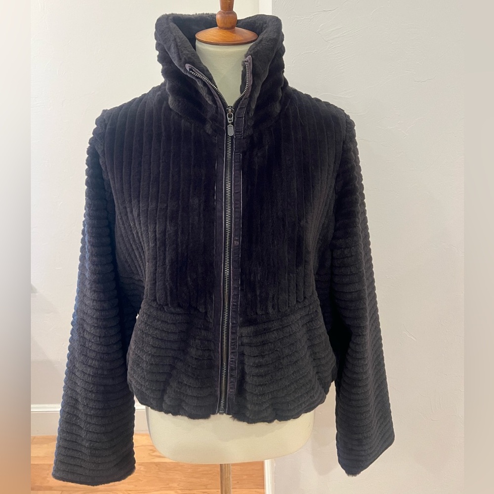 Anthropologie faux fur jacket